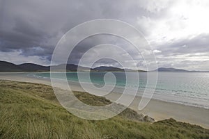 Luskentyre Beach on the Isle of Harris in Scotland