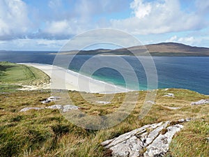 Luskentyre Beach or Luskentyre Sands. Isle of Harris. Outer Hebrides, Scotland.