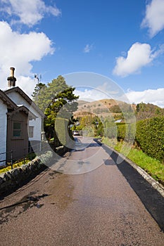 Luss village Loch Lomond Scotland UK