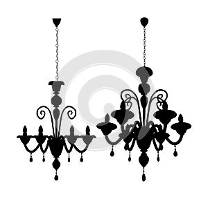 Luster Chandelier Vector 06