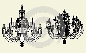 Luster Chandelier Vector 10