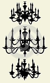 Luster Chandelier Vector 11