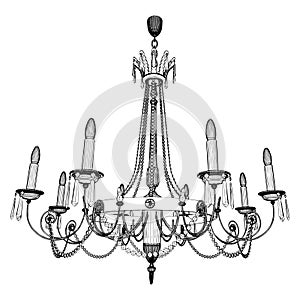 Luster Chandelier Vector 28