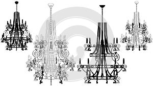 Luster Chandelier Vector 40