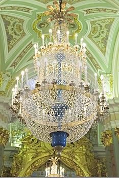 Luster in Peter and Paul Cathedral, St. Petersburg