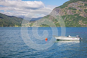 The Lustrafjord with Solvorn