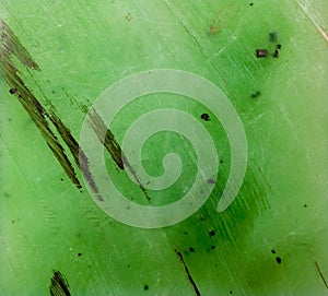 Lustreless plate of nephrite