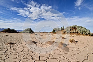 The Lut Desert locate near Kerman, Iran