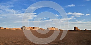 The Lut Desert locate near Kerman, Iran