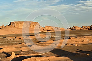 The Lut Desert locate near Kerman, Iran