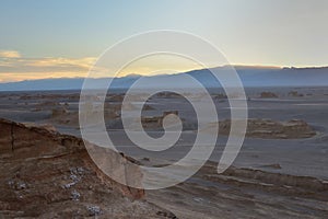 The Lut Desert locate near Kerman, Iran