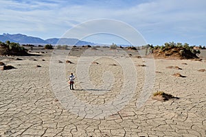 The Lut Desert locate near Kerman, Iran