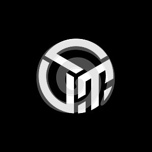 LUT letter logo design on black background. LUT creative initials letter logo concept. LUT letter design