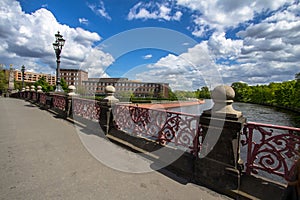 Luther Bridge over river Spree in Berlin