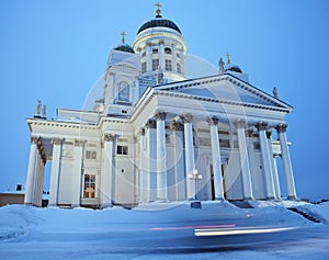 Lutheran Cathedral - winter morning photo