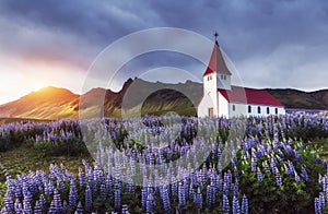 Lutheran church in Vik. Iceland.