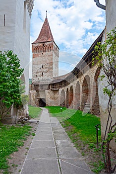 The Lutheran fortified church of Mosna in Romania