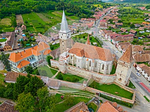 The Lutheran fortified church of Mosna in Romania