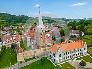 The Lutheran fortified church of Mosna in Romania