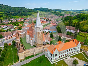 The Lutheran fortified church of Mosna in Romania