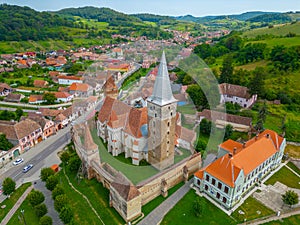 The Lutheran fortified church of Mosna in Romania