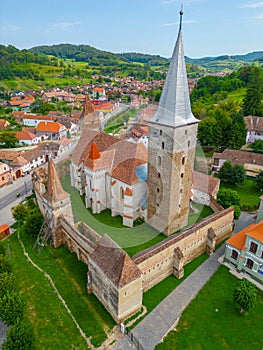 The Lutheran fortified church of Mosna in Romania