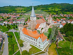 The Lutheran fortified church of Mosna in Romania