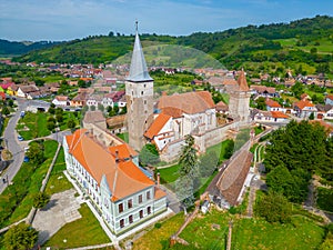 The Lutheran fortified church of Mosna in Romania