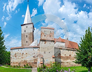 The Lutheran fortified church of Mosna in Romania