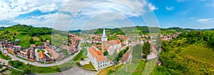 The Lutheran fortified church of Mosna in Romania