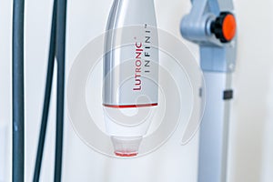 Lutronic Infini RF microneedling machine hand piece without needle tip. Used for skin tightening