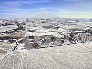 Luverne in South West Minnesota during Winter