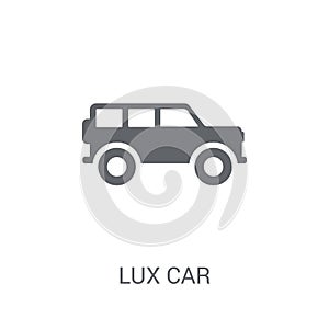 lux Car icon. Trendy lux Car logo concept on white background fr