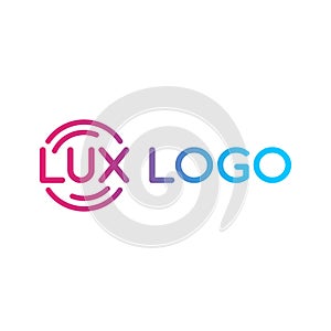 Lux company logo vector template.