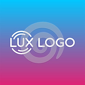 Lux company logo vector template.