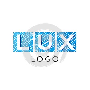 Lux company logo vector template. photo