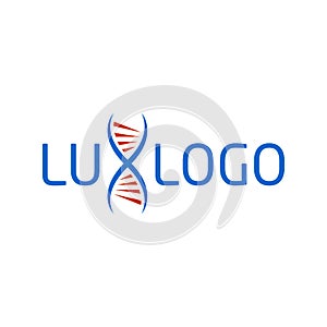 Lux DNA company logo vector template. photo