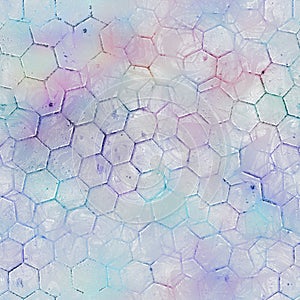 Lux navy and white iridescent geo seamless pattern