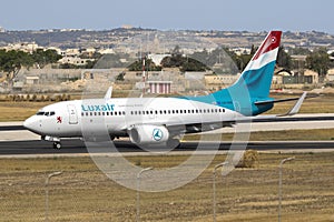 Luxair 737 backtracking runway 31.