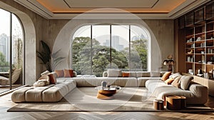 Luxe Minimalism Living Room Design