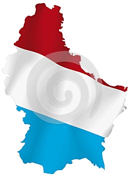 Luxemburg flagge 
