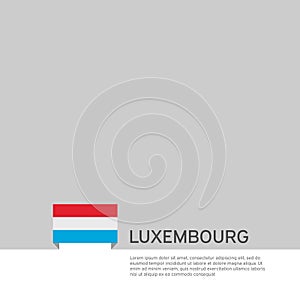 Luxembourg flag background. State patriotic luxembourgish banner, cover. Document template, luxembourg flag on white background.