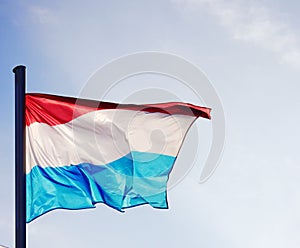 Luxembourg flag in a good light