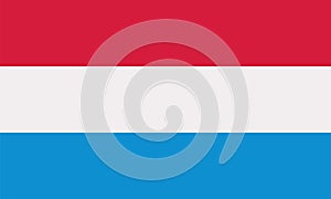 Luxembourg flag vector