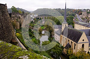 Luxembourg Fortess Ruins and Catherdral