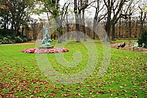 The Luxembourg garden in Paris