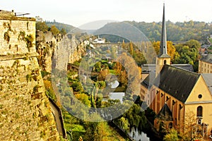 Luxembourg: Grund, abbey and the ancient fortifications of the city