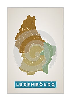 Luxembourg map.