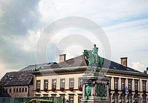 LUXEMBOURG - OCTOBER 30 Statue of Grand Duke William II on Place Guillaume II, Luxembourg City. photo