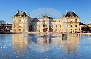 Luxembourg Palace in Jardin du Luxembourg, Paris, France